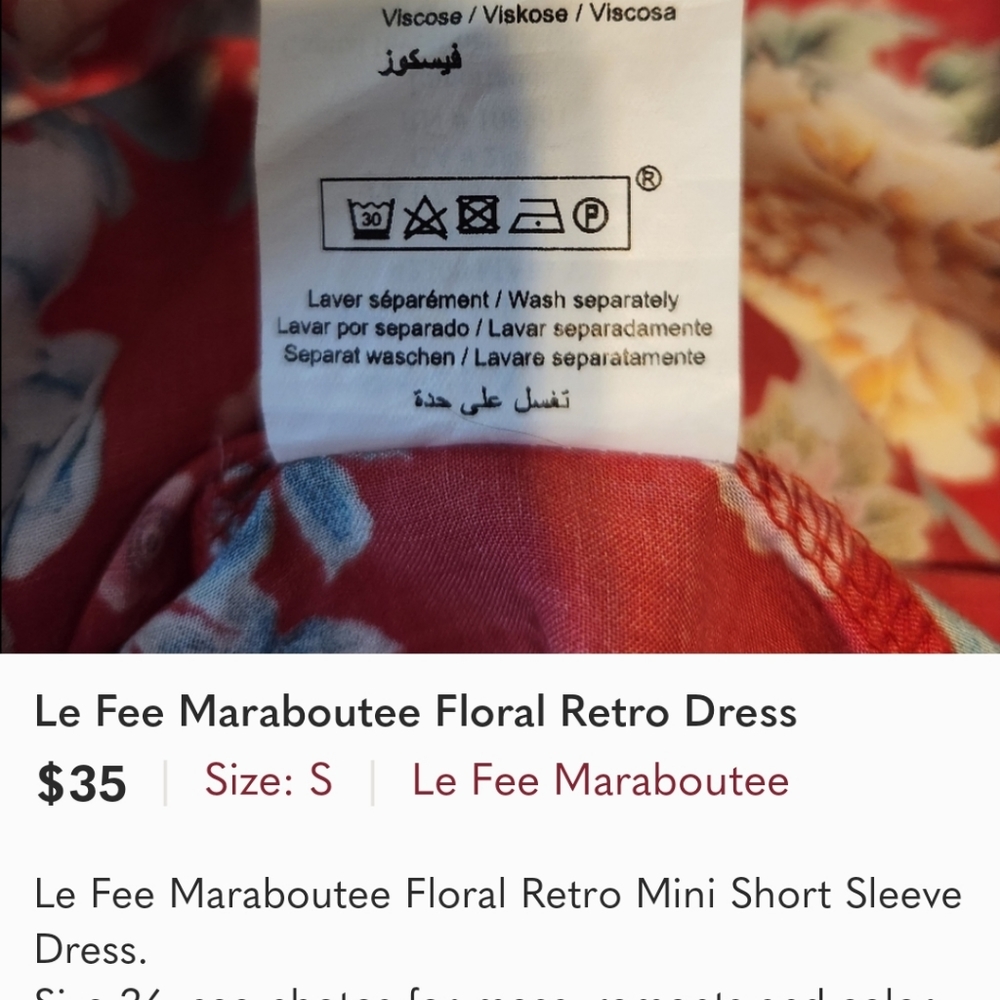 Le Fee Maraboutee Women's Floral Retro Boho Mini Dress - Picture 11 of 11